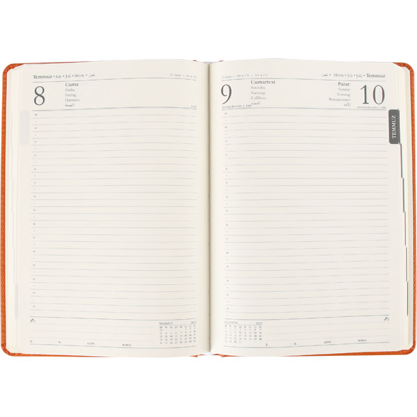 Bağcılar-17x24-G Spiralli Tarihsiz Defter